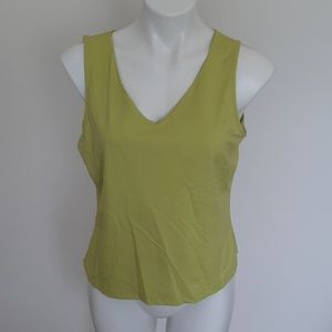 Lime Green V Neck Tank